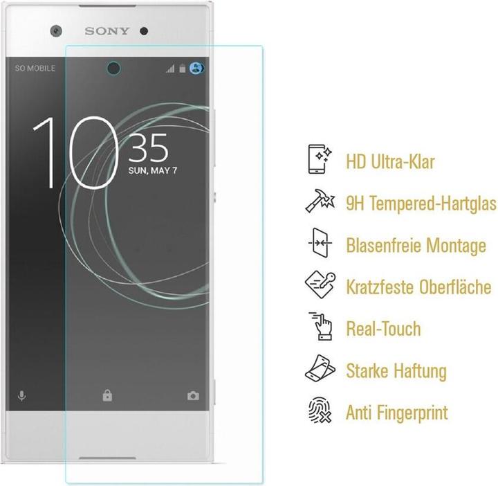 Produktbild Protectorking 3x echtes Tempered 9H Panzerhartglas 3D KLAR (1 Stück, Xperia XA1 Plus)