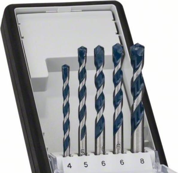 Produktbild Bosch Professional Zubehör 5-tlg. CYL-5 Betonbohrer-Set, Robust Line, 4–8 mm (8 mm, 5 mm, 4 mm, 6 mm)