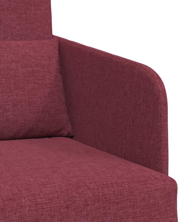 Produktbild VidaXL Fussboden Schlafsofa 2-in-1 Weinrot 65x80x83 cm Stoff (1.5-Sitzer)