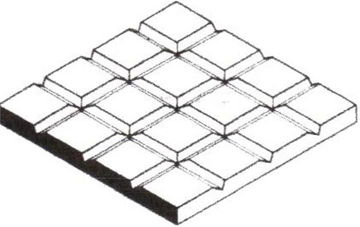Produktbild Aztek (1.0mm) Platte, weiss (15x30cm) Plättli, 0.35mm