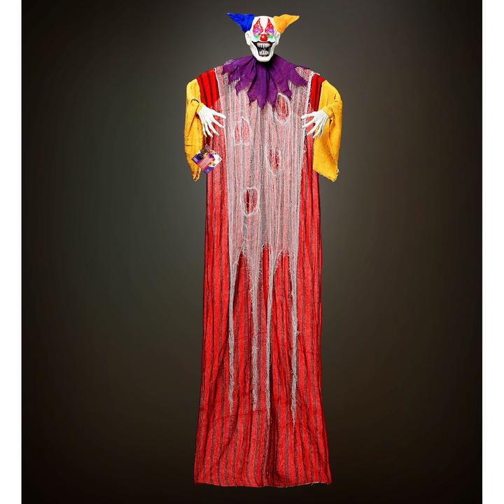 Image du produit Widmann Clown d'horreur avec des yeux LED clignotants et changeant de couleur 232 cm