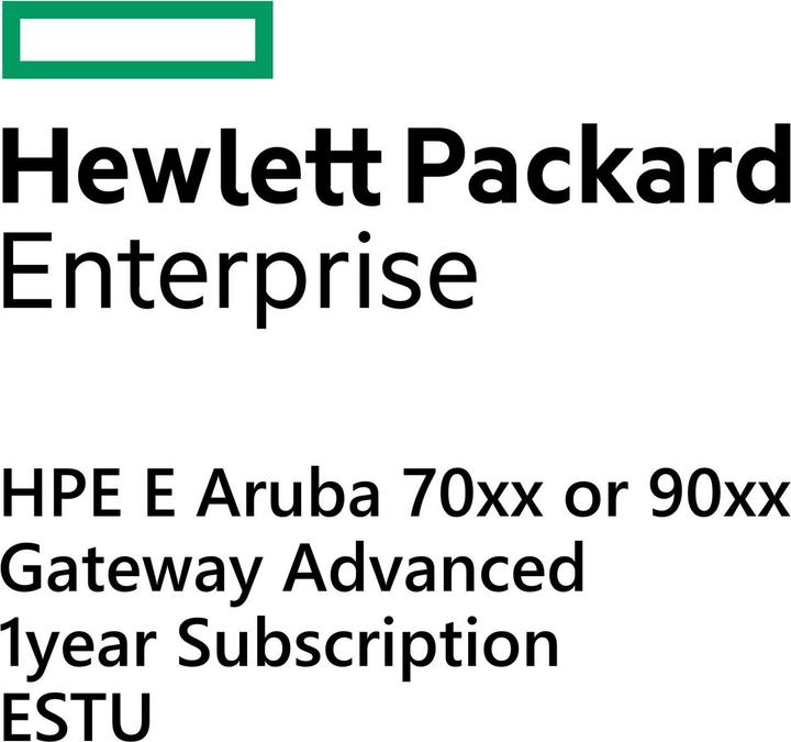 Produktbild HPE E Aruba 70xx or 90xx Gateway Advanced 1yr Subscription E-STU (1 Geräte, 12 Monate)
