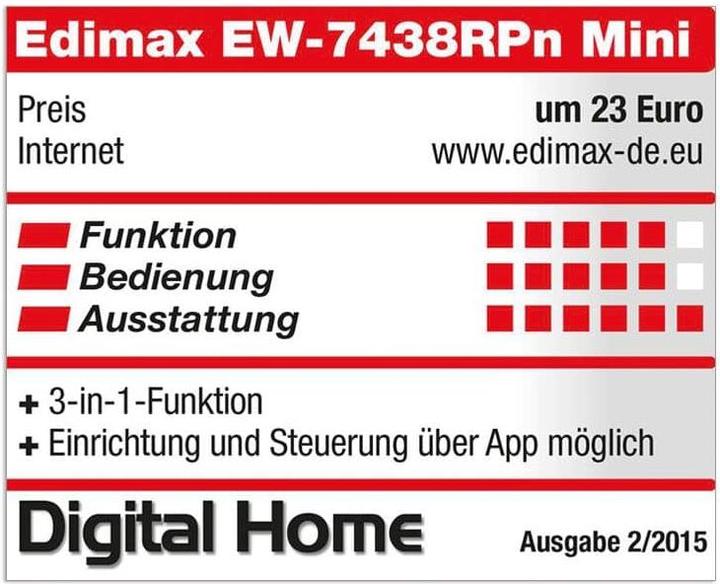 Actual product image edimax EW-7438RPn (300 Mbit/s)