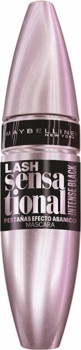 Actual product image Maybelline New York Maybelline Lash Sensational Intense Black 9.5ml, Black, Intense Black, Volumizing, Aqua / Water, Pro (004 Intense Black)