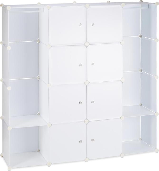 Actual product image Relaxdays 12 Compartment Modular Wardrobe (145.5 x 36.5 x 145.5 cm)