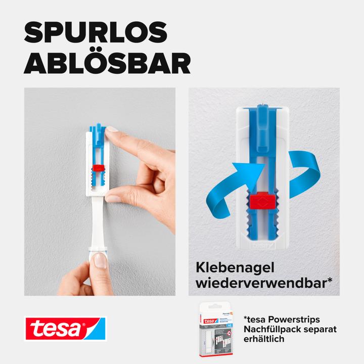 Actual product image tesa Adhesive nail for wallpaper & plaster, ideal for canvas & stretcher frames