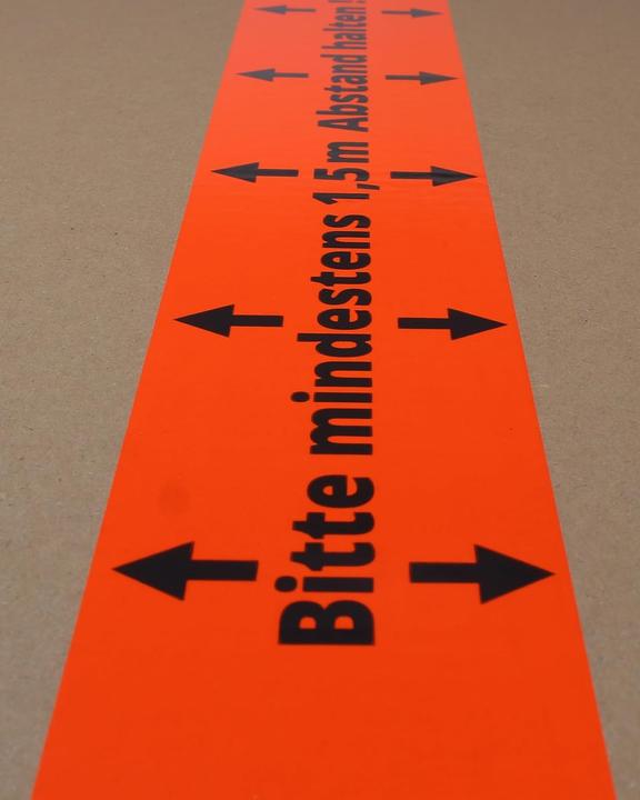 Actual product image GWS Hinweis Klebeband - Abstand halten (60 mm)