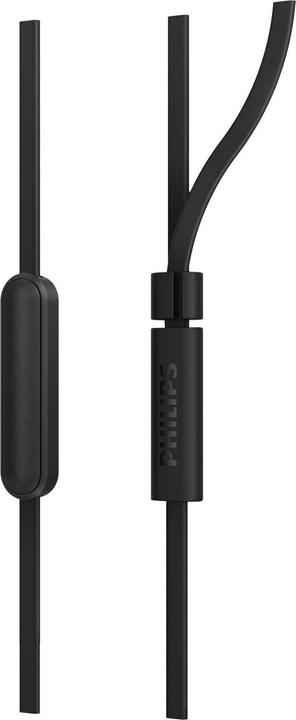 Actual product image Philips wired in-ear headphones, TAE1105BK (No noise cancelling, Cable)