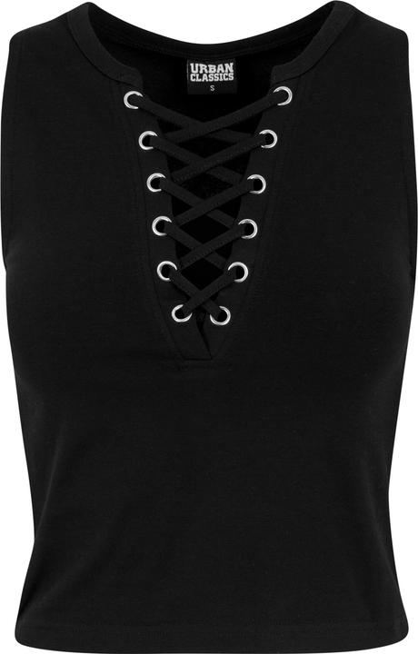 Urban Classics Ladies Lace Up Cropped Top (XS)