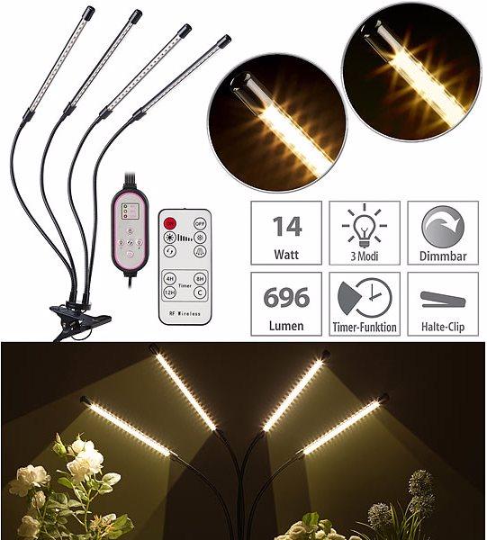 Image du produit Lunartec Lampe LED pour plantes à spectre complet (LED)