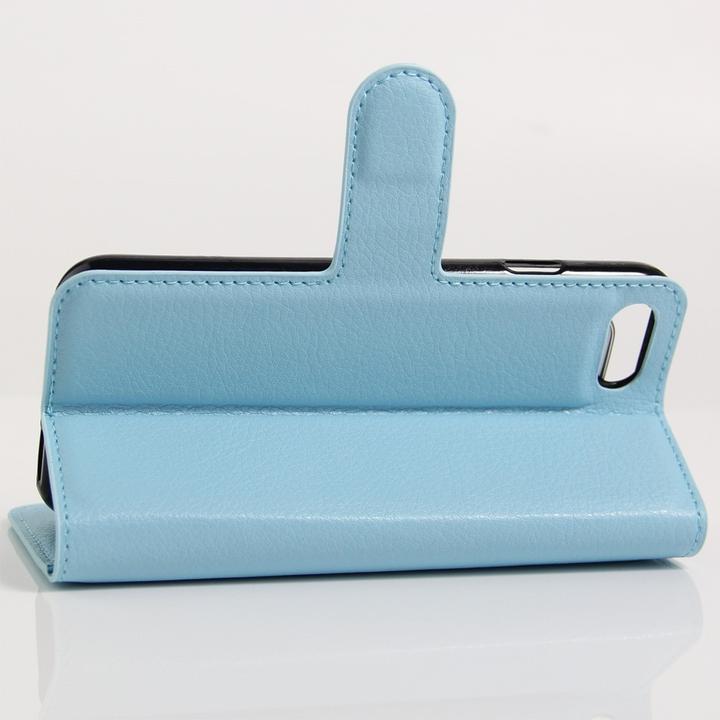 Produktbild Cover-Discount iPhone 8 / 7 - Leder Tasche Etui Hülle Karten Fächer hellblau (Apple iPhone SE, Apple iPhone 8, Apple iPhone 7)