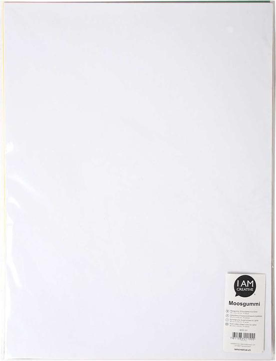 Actual product image I Am Creative Foam rubber set 30 x 40 cm, 8 basic colors & 2 glitter