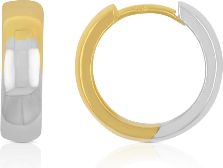 Image du produit Muau Créoles (750, Or blanc, Or jaune 18 K)