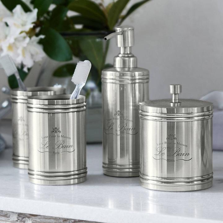 Actual product image Loberon Bathroom set Le Bain antique silver