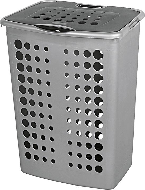 Curver Scatola da bucato Victor 60 l argento (60 l)
