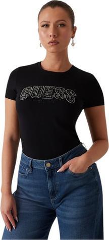 Produktbild Guess Damen T-Shirt mit Rundhalsausschnitt aus Spitze (XL)