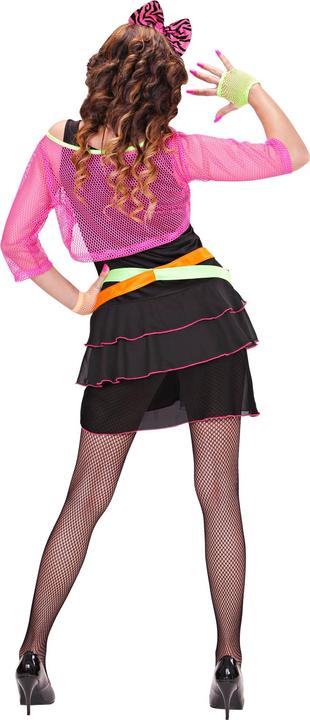 Actual product image Widmann 80s JAHRE GROUPIE GIRL (dress, net top, belt, headband with bow), S (S)