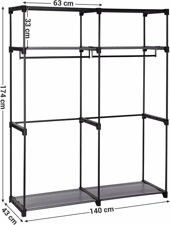 Produktbild Songmics Stoffschrank (140 x 43 x 174 cm)