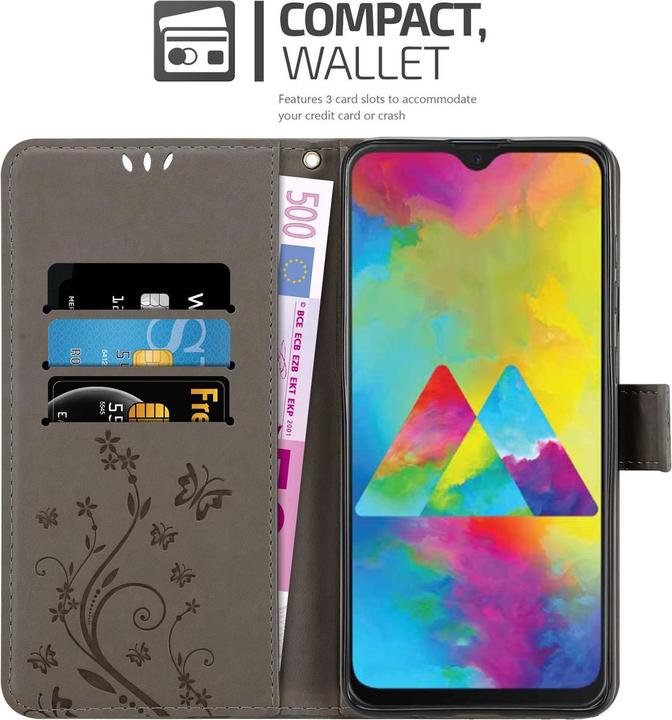 Image du produit Cadorabo Couverture du livre de fleurs (Samsung Galaxy M21, Samsung Galaxy M30s)