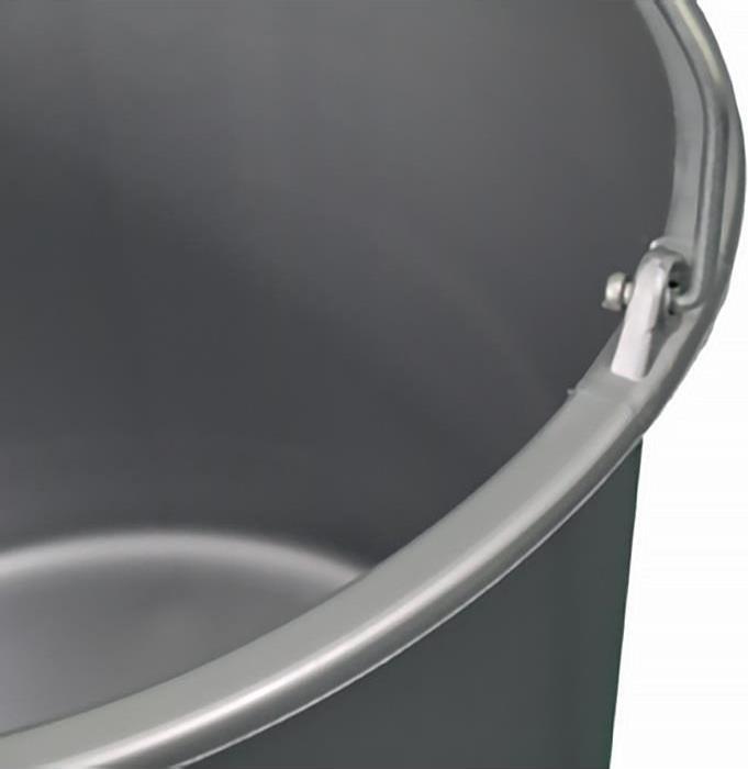 Produktbild HP Autozubehör Baueimer Gripline-D 20 l Knopfbügel grau (20 l)
