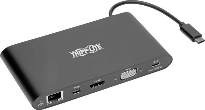 Eaton Tripp Lite Series Docking Station USB-C Per Laptop Tipo-C HDMI VGA Thunderb 3black (USB-C, 4 Porti)