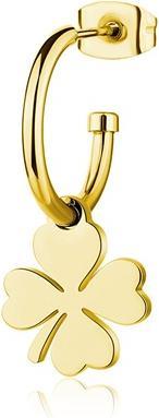 Produktbild Sagapo S'Agapo Gold-Plated Single Earring Four-Leaf Clover Smile Ssm026