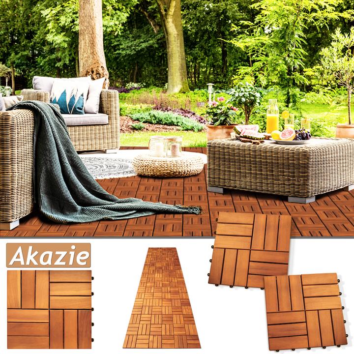 Image du produit Casaria Dalle en bois (1 x, 30 x 30 cm)