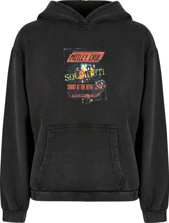 Produktbild Merchcode Ladies Motley Crue - SATD Tour Acid Washed Oversize Hoody - 116257 (L)
