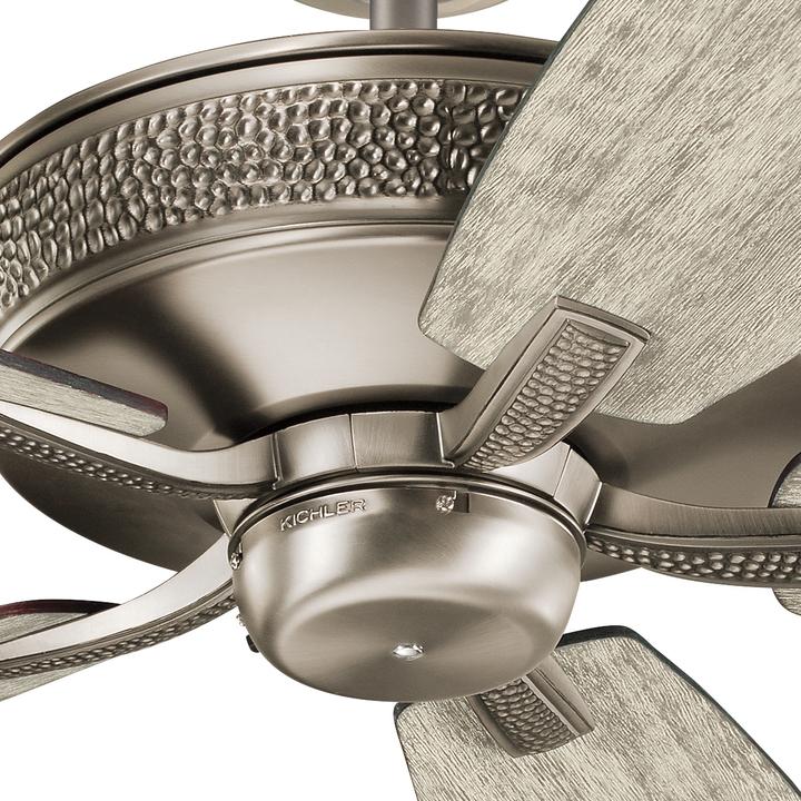 Actual product image Elstead Lighting Monarch II silent ceiling fan Ø132cm wood + remote control