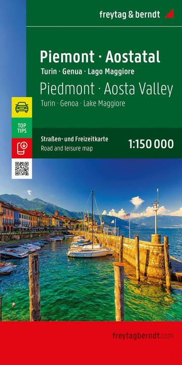 Actual product image Piedmont - Valle d'Aosta, road and leisure map 1:150,000, freytag & berndt
