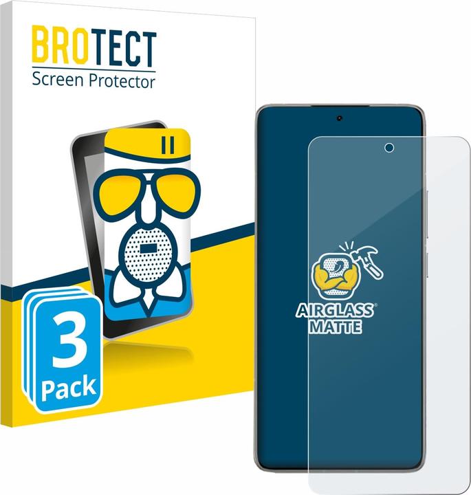 Actual product image BROTECT AirGlass Glass Matte (3 Piece, Xiaomi 14T Pro)