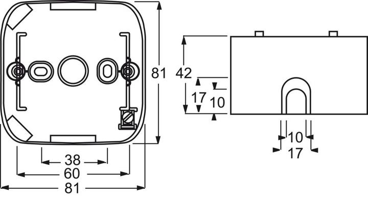 Immagine prodotto Busch-Jaeger Alloggiamento per montaggio a superficie Alloggiamento a 1 canale 2CKA001799A0997