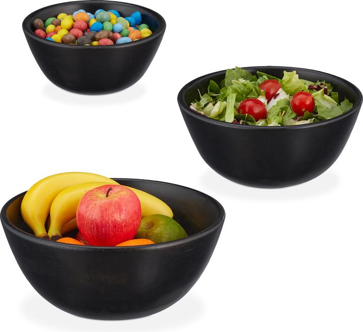 Relaxdays 3-tlg. Salatschüssel-Set (3 l, 1 x)