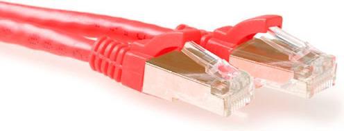 Produktbild Red 1.5 meter SFTP CAT6A patch cable snagless with RJ45 connectors. Cat6a s/ftp snagless rd 1.50m (S/FTP, CAT6a, 1.50 m)