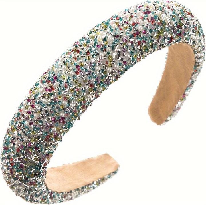 Actual product image Activity Board Elegantes, funkelndes Strass- und Perlenstirnband - schickes Haarschmuckstück im koreanischen Stil