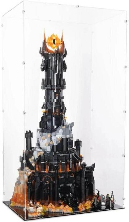 Image du produit iDisplayit Présentoir en acrylique pour LEGO® 10333 Le Seigneur des Anneaux : Barad-dûr (avec base noire)