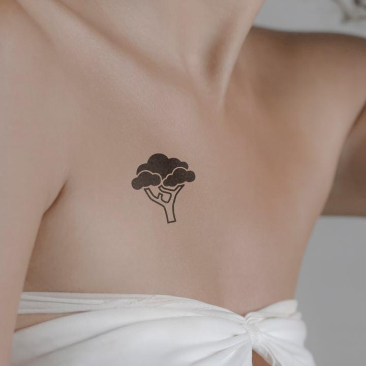 Actual product image minink Temporary tattoo - Old tree