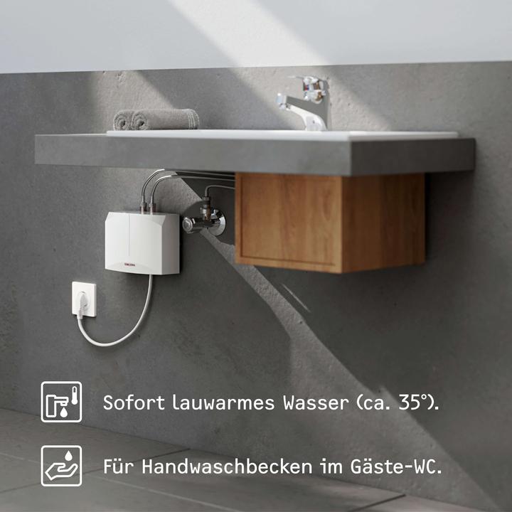 Produktbild Stiebel Eltron DNM 3+MAE-W Mini-Durchlauferhitzer+Einhebelmischer nur fürs Handwaschbecken, 3,5 kW, mit Stecker