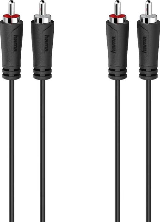 Hama Audio-Kabel, 2 Cinch-Stecker - 2 Cinch-Stecker, 5,0 m (5 m, Cinch)