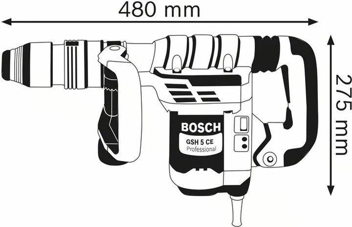 Actual product image Bosch Professional Impact hammer with SDS-max GSH 5 CE (Electrical connection)