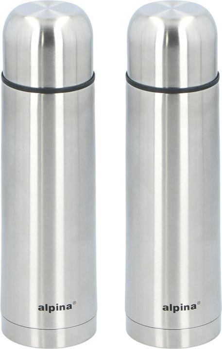 Image du produit alpina Lot de 2 bouteilles thermos, acier inoxydable, 480ml (0.48 l)