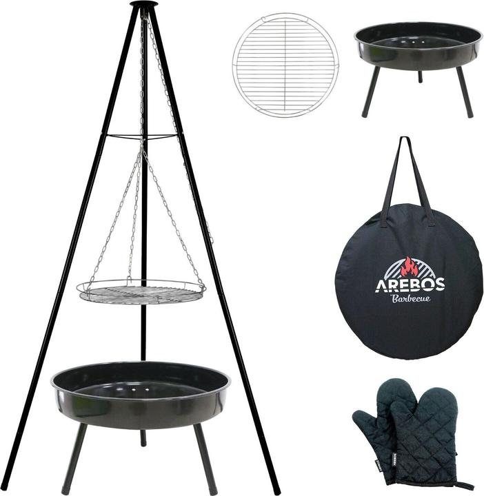 Immagine prodotto Arebos Griglia girevole per barbecue (90 cm)