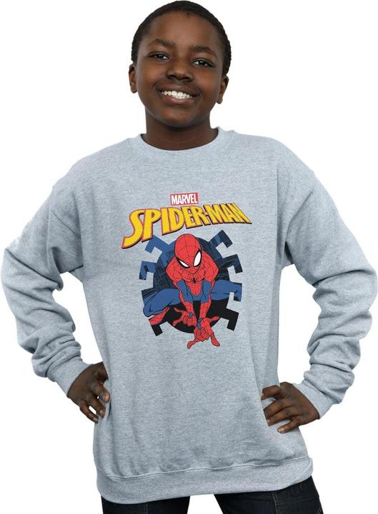 Immagine prodotto Spider-Man Web Shooting Emblem Logo Felpa Ragazzi (140, 146)