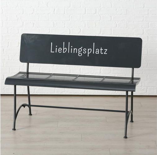 Image du produit Boltze Home Boltze Banc de jardin favori en fer, gris