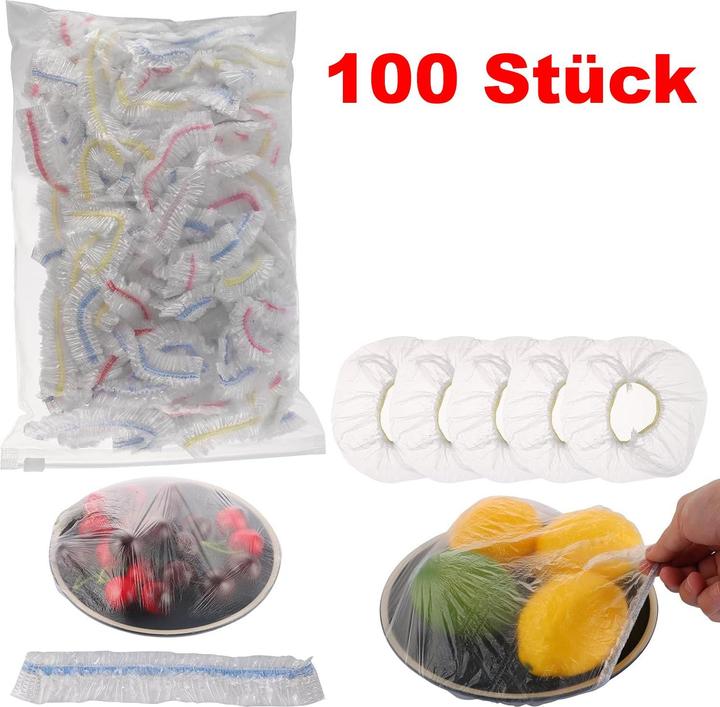 Actual product image ASMI 100 Stück Frischhaltebeutel, Frischhaltefolie, Lebensmittel Abdeckungen (100 x)