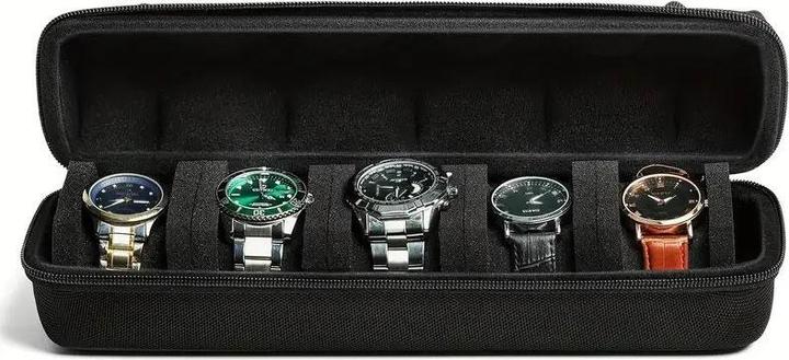 Image du produit Dema Etui rigide pour montres Etui de voyage pour montres avec 5 compartiments