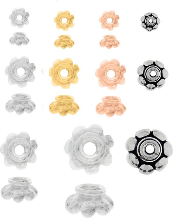 Actual product image Leyda Flower Bead Caps