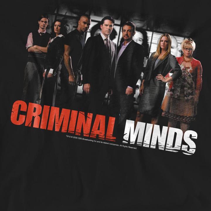 Actual product image Criminal Minds Unisex Adult The Brain Trust T-Shirt (L)