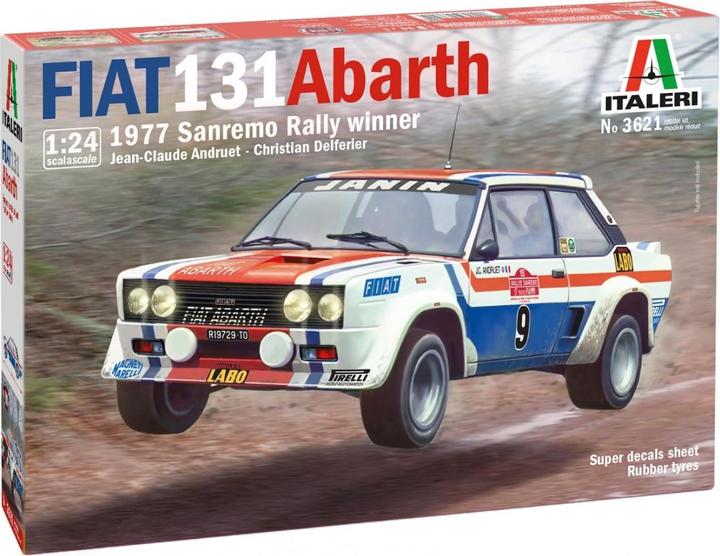 Immagine prodotto 1:24 Fiat 131 Abarth del 77 SanRemo RallyWin