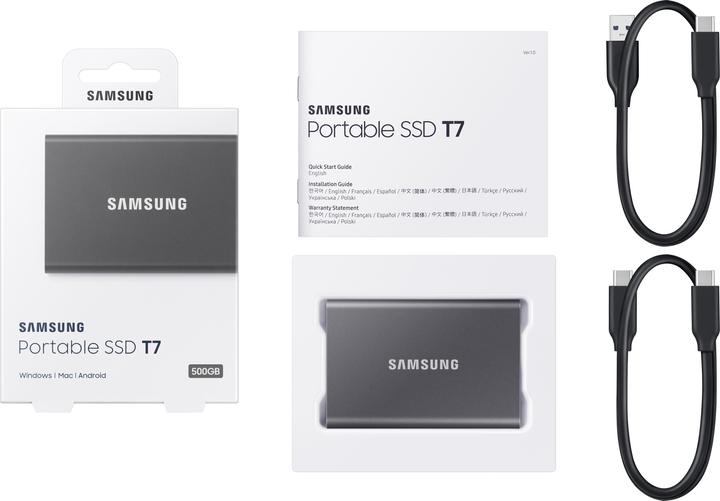 Image du produit Samsung Portable T7 Titan Grey (500 Go)